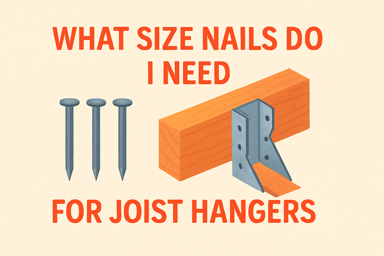 what size nails do i need for joist hangers image