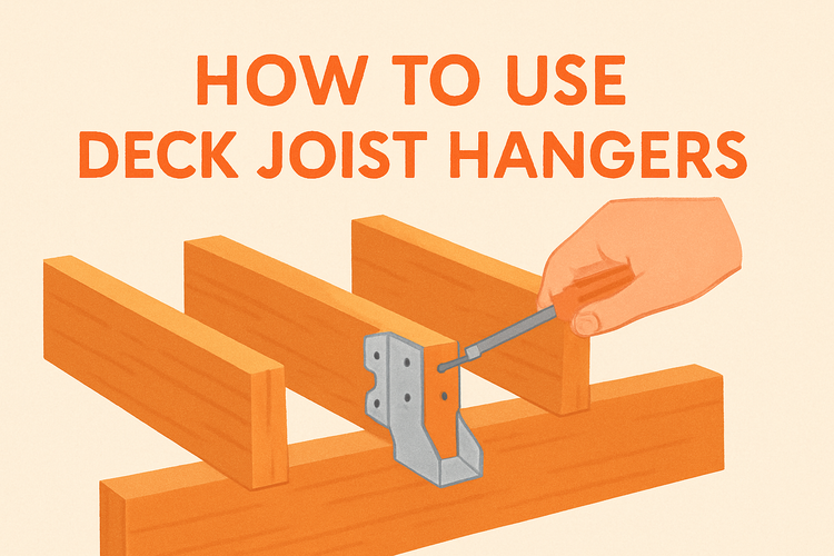 how to use deck joist hangers image