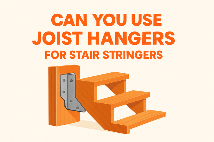 can you use joist hangers for stair stringers image
