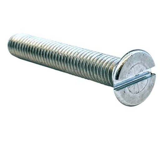 M3 x 10mm Countersunk Slot SCREWS Bright Zinc Plated DIN 963