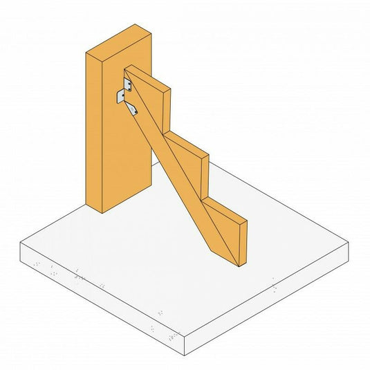 Simpson Strong-Tie SPR47/200 45-47mm Slope Adjustable Joist Hanger 1.5mm PreGalv