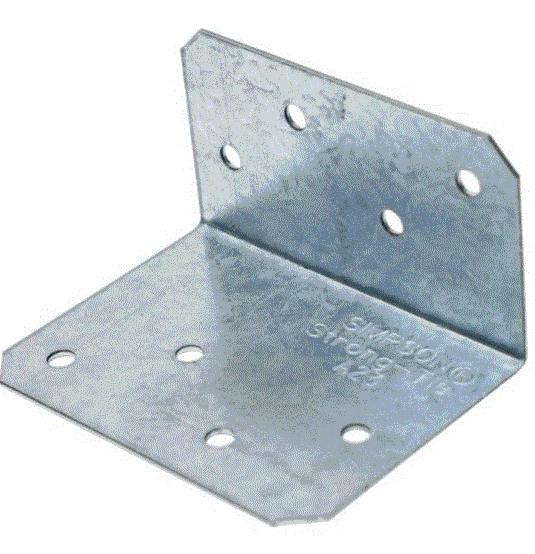 Simpson Strong-Tie A23 38 x 50 x 70 90 Degree Angle Bracket 1.2mm Pre-Galv