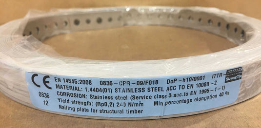 Simpson Strong-Tie FB20S 20mm x 1.0mm x 10m Fixing Band Stainless Steel
