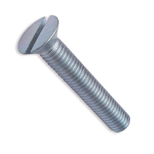 M3 x 10mm Countersunk Slot SCREWS Bright Zinc Plated DIN 963