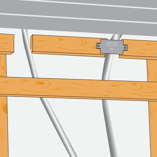 Simpson Strong-Tie NS1 Steel Nail Stopper 38mm x 75mm 0006