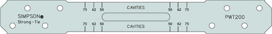 Simpson Strong-Tie PWT200 200mm Party Wall Tie Mild Steel Pre Galvanised