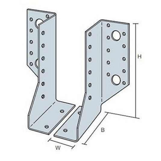Pairs of Simpson Strong-Tie SDE300/30 Width Adjustable Face Fix Hanger Pre-galv