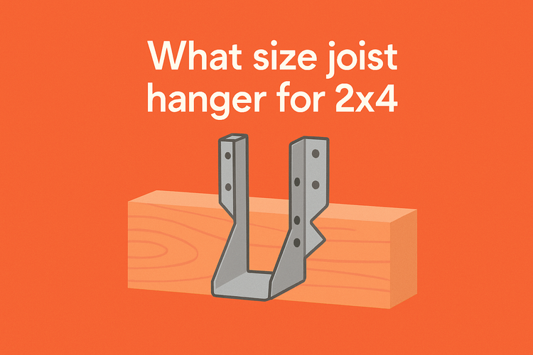 what size joist hanger for 2x4 image