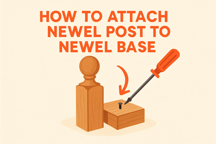 How To Attach Newel Post To Newel Base
