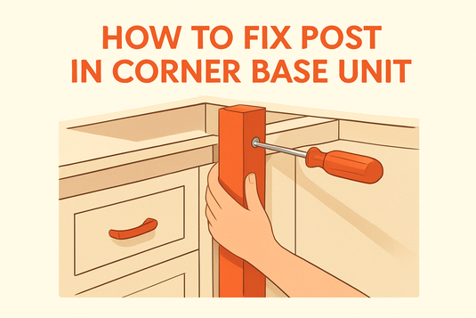 how to fix post in corner base unit image