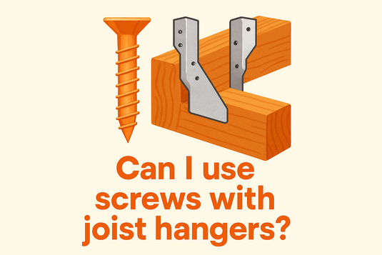 can i use screws with joist hangers image