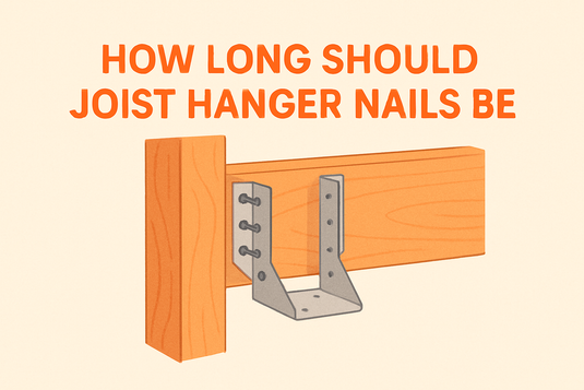 how long should joist hanger nails be image