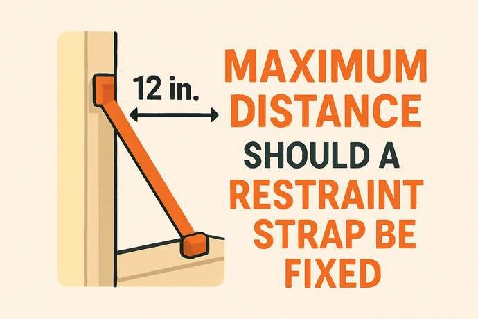 What Maximum Distance Should A Restraint Strap Be Fixed