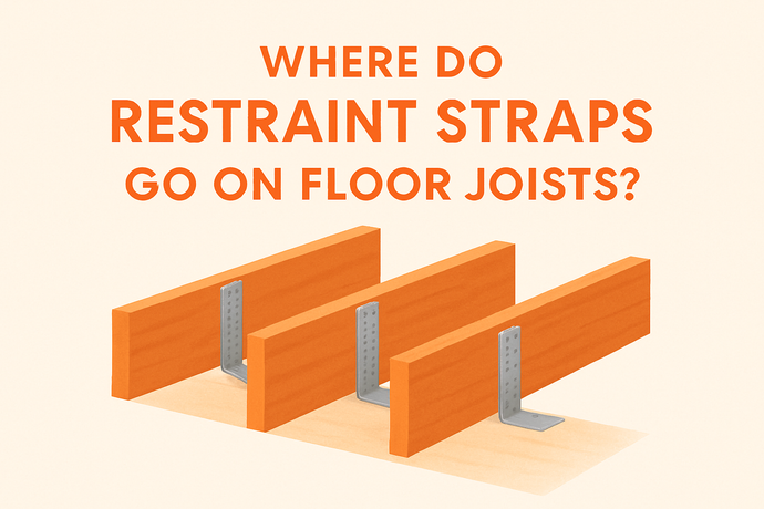 Where Do Restraint Straps Go On Floor Joists