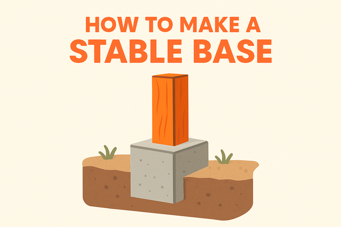 How To Make A Stable Base Post