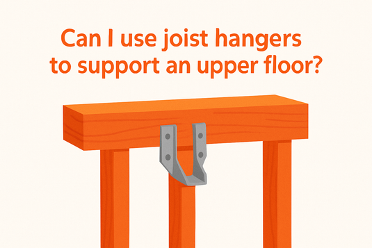 can i use joist hangers to support an upper floor image