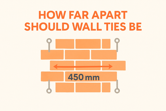how far apart should wall ties be image