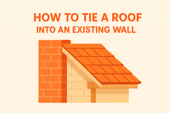 How To Tie A Roof Into An Existing Wall