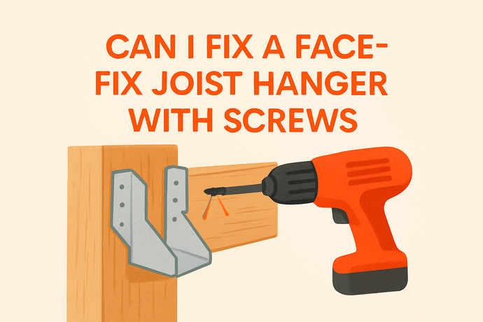 Can I Fix A Face Fit Joist Hanger With Screws