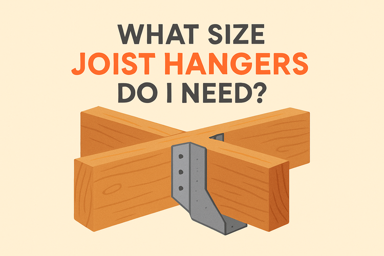 what size joist hangers do i need image