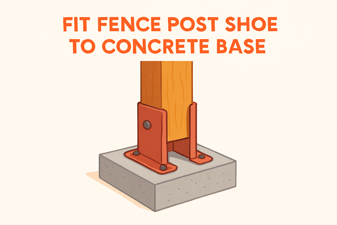 Can You Fit Fence Post Shoe To Concrete Base
