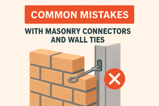 Common mistakes with Masonry Connectors and Wall Ties in construction image