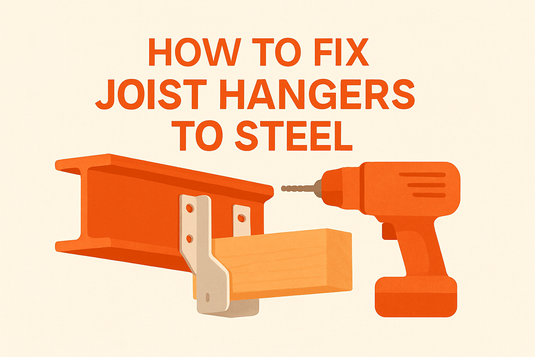 how to fix joist hangers to steel image