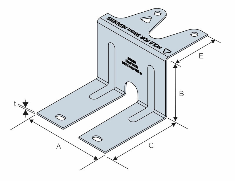 Load image into Gallery viewer, Simpson Strong-Tie ZS35N - ZS38N- ZS45N - ZS47N Steel Slotted Z Clip

