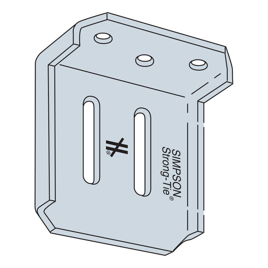 Simpson Strong-Tie SLIDE CLIP HD OF WALL 3.25IN W/SCRW 25PK